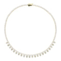 Hessa heart tennis choker necklace in gold — The Accessory Bar UAE